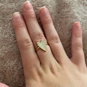 GLD Gold Plated Heart Ring